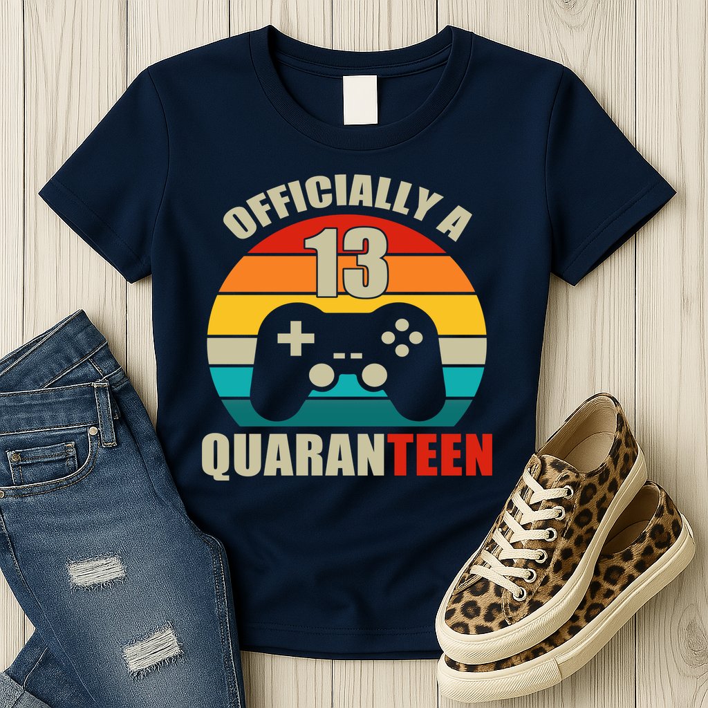 Officially Quaranteen 13th Birthday Womens T-Shirt