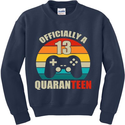 Officially Quaranteen 13th Birthday Kids Sweatshirt