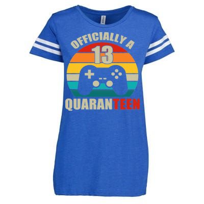 Officially Quaranteen 13th Birthday Enza Ladies Jersey Football T-Shirt