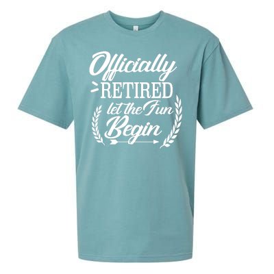 Officially Retired Let The Fun Begin Sueded Cloud Jersey T-Shirt