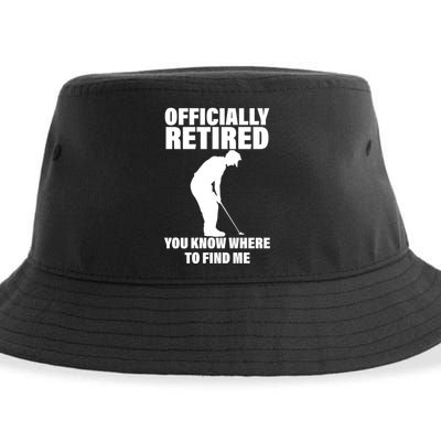 Officially Retired You Know Where To Find Me Sustainable Bucket Hat