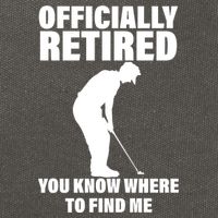 Officially Retired You Know Where To Find Me Cotton Canvas Backpack