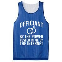 Officiant By The Power Vested I Me By The Internet Mesh Reversible Basketball Jersey Tank