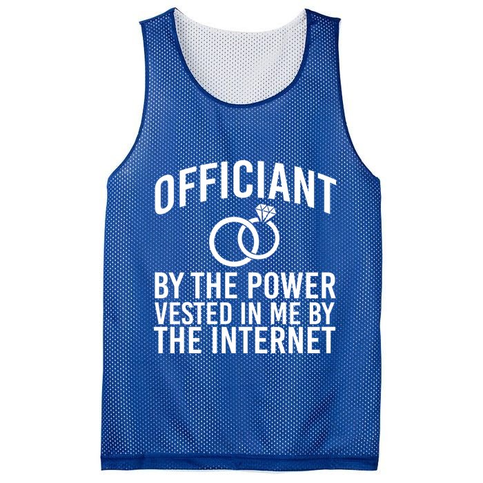 Officiant By The Power Vested I Me By The Internet Mesh Reversible Basketball Jersey Tank