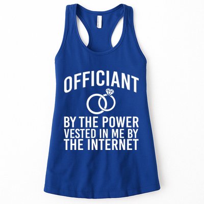 Officiant By The Power Vested I Me By The Internet Womens Tank Top