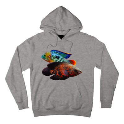 Oscar Fish Green Terror Cichlids Monster Fish Aquarium Tall Hoodie