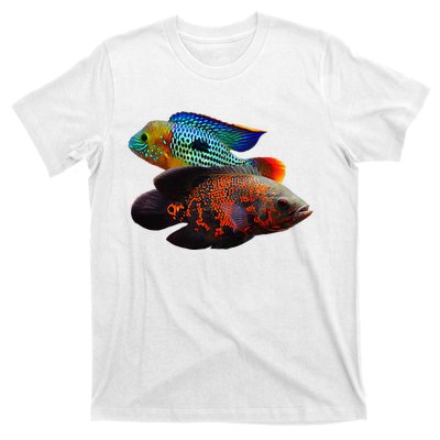 Oscar Fish Green Terror Cichlids Monster Fish Aquarium T-Shirt