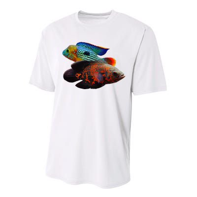 Oscar Fish Green Terror Cichlids Monster Fish Aquarium Performance Sprint T-Shirt