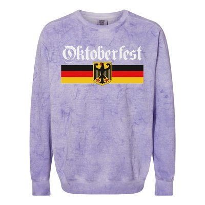 Oktoberfest Funny German Culture Gift & Graphic Colorblast Crewneck Sweatshirt