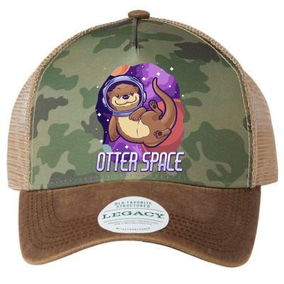 otter funny gifts otter space otter lovers Legacy Tie Dye Trucker Hat