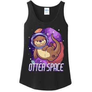 otter funny gifts otter space otter lovers Ladies Essential Tank