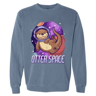 otter funny gifts otter space otter lovers Garment-Dyed Sweatshirt