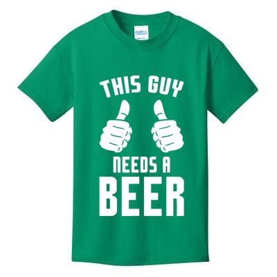 Oktoberfest Funny Guy Needs A Beer Alcohol Drinking Brewery Kids T-Shirt
