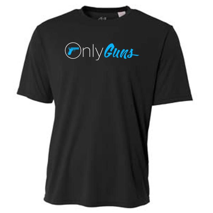 Onlyguns Funny Gun Owner Meme Parody Cooling Performance Crew T-Shirt