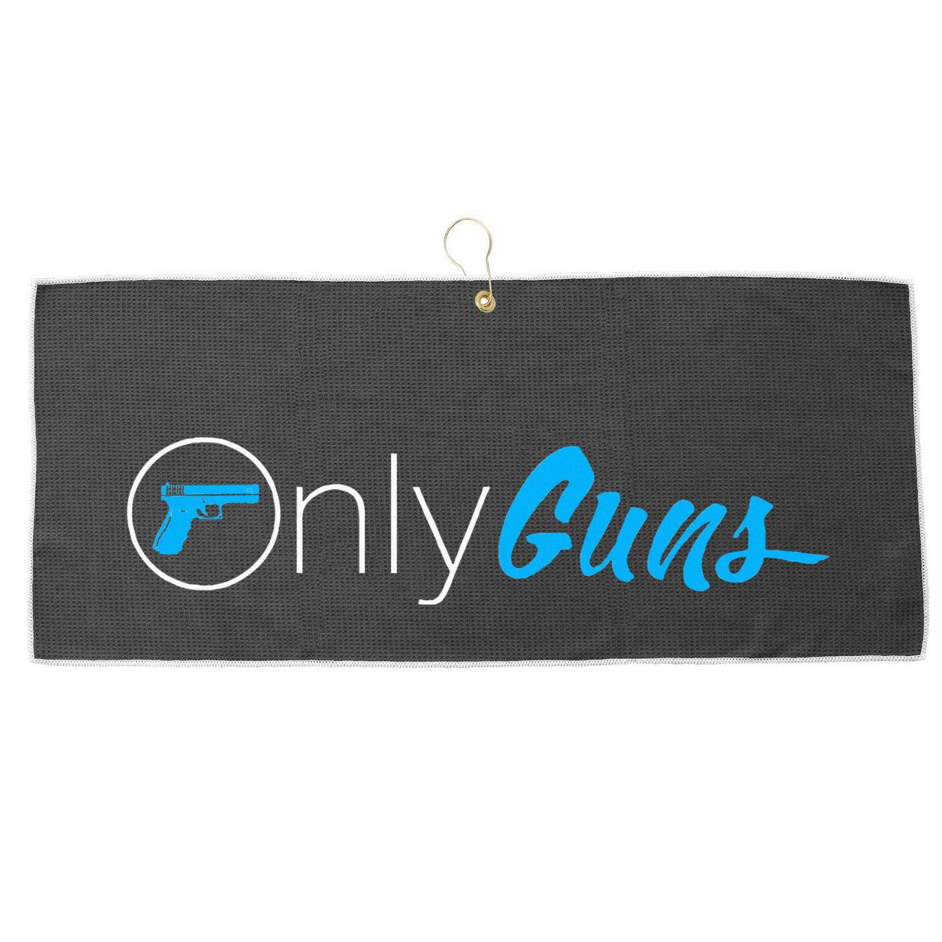 Onlyguns Funny Gun Owner Meme Parody Large Microfiber Waffle Golf Towel