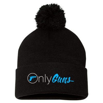 Onlyguns Funny Gun Owner Meme Parody Pom Pom 12in Knit Beanie
