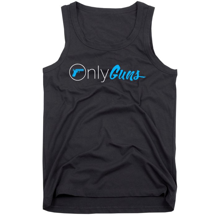 Onlyguns Funny Gun Owner Meme Parody Tank Top