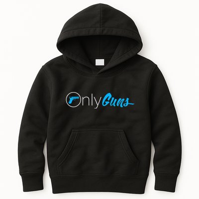 Onlyguns Funny Gun Owner Meme Parody Kids Hoodie