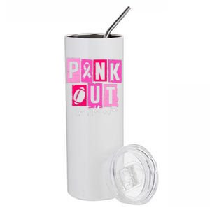 Out Football Go Fight Win Stainless Steel Tumbler