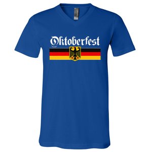 Oktoberfest Funny German Culture Gift & Graphic V-Neck T-Shirt