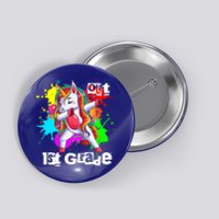 Out First Grade 1St Grade Graduation Magical Unicorn Dabbing Gift Button