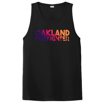 Oakland Firefighter Gift Firefighter Dad Gift Great Gift PosiCharge Competitor Tank