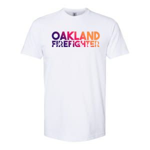 Oakland Firefighter Gift Firefighter Dad Gift Great Gift Softstyle CVC T-Shirt