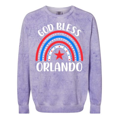 Orlando Florida Gift I Love Orlando Florida Usa Gift Colorblast Crewneck Sweatshirt