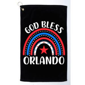 Orlando Florida Gift I Love Orlando Florida Usa Gift Platinum Collection Golf Towel