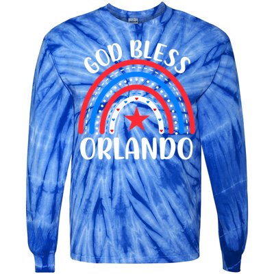 Orlando Florida Gift I Love Orlando Florida Usa Gift Tie-Dye Long Sleeve Shirt