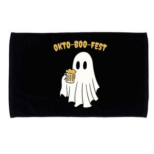 Oktoboofest Funny Halloween Oktoberfest Beer Ghost Humor Great Gift Microfiber Hand Towel