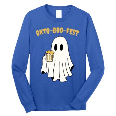 Oktoboofest Funny Halloween Oktoberfest Beer Ghost Humor Great Gift Long Sleeve Shirt