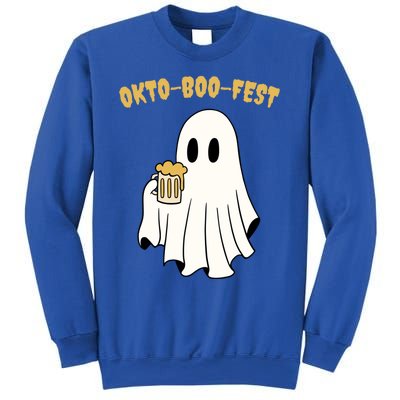 Oktoboofest Funny Halloween Oktoberfest Beer Ghost Humor Great Gift Sweatshirt