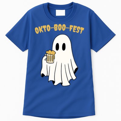 Oktoboofest Funny Halloween Oktoberfest Beer Ghost Humor Great Gift Tall T-Shirt