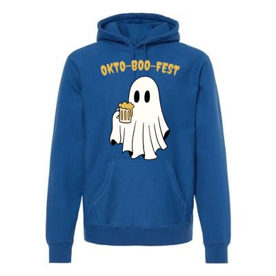 Oktoboofest Funny Halloween Oktoberfest Beer Ghost Humor Great Gift Premium Hoodie