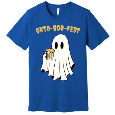 Oktoboofest Funny Halloween Oktoberfest Beer Ghost Humor Great Gift Premium T-Shirt