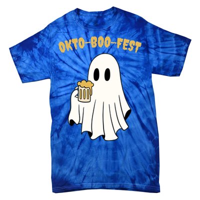 Oktoboofest Funny Halloween Oktoberfest Beer Ghost Humor Great Gift Tie-Dye T-Shirt