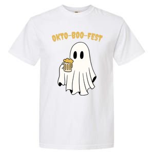 Oktoboofest Funny Halloween Oktoberfest Beer Ghost Humor Great Gift Garment-Dyed Heavyweight T-Shirt