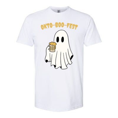 Oktoboofest Funny Halloween Oktoberfest Beer Ghost Humor Great Gift Softstyle CVC T-Shirt