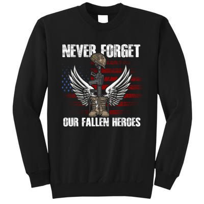 Our Fallen Heroes Veterans Memorial Day Partiotic Military Sweatshirt