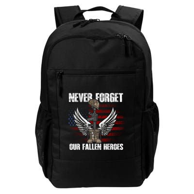 Our Fallen Heroes Veterans Memorial Day Partiotic Military Backpack