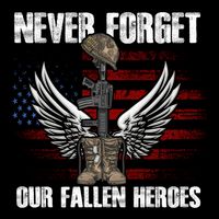 Our Fallen Heroes Veterans Memorial Day Partiotic Military Flatbill Hat