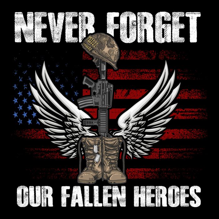 Our Fallen Heroes Veterans Memorial Day Partiotic Military Flatbill Hat