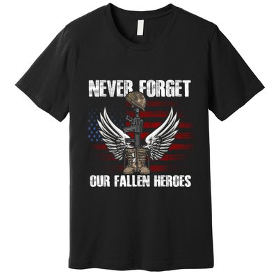 Our Fallen Heroes Veterans Memorial Day Partiotic Military Premium T-Shirt