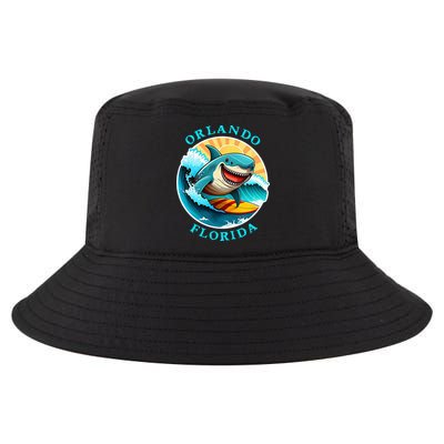 Orlando Florida Happy Surfing Shark Souvenir Cool Comfort Performance Bucket Hat