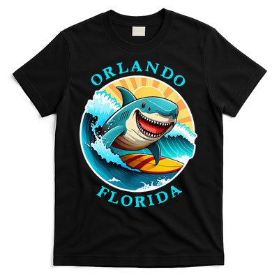 Orlando Florida Happy Surfing Shark Souvenir T-Shirt