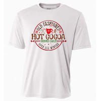 Old Fashioned Hot Cocoa Chocolate retro groovy Christmas  Cooling Performance Crew T-Shirt