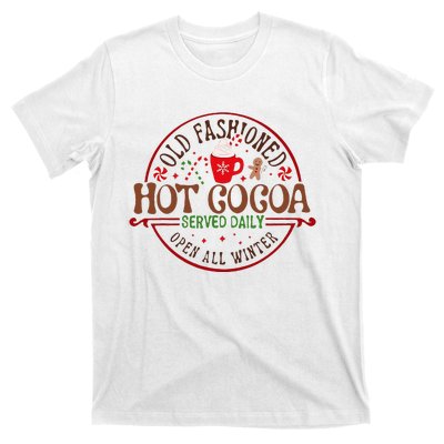 Old Fashioned Hot Cocoa Chocolate retro groovy Christmas  T-Shirt