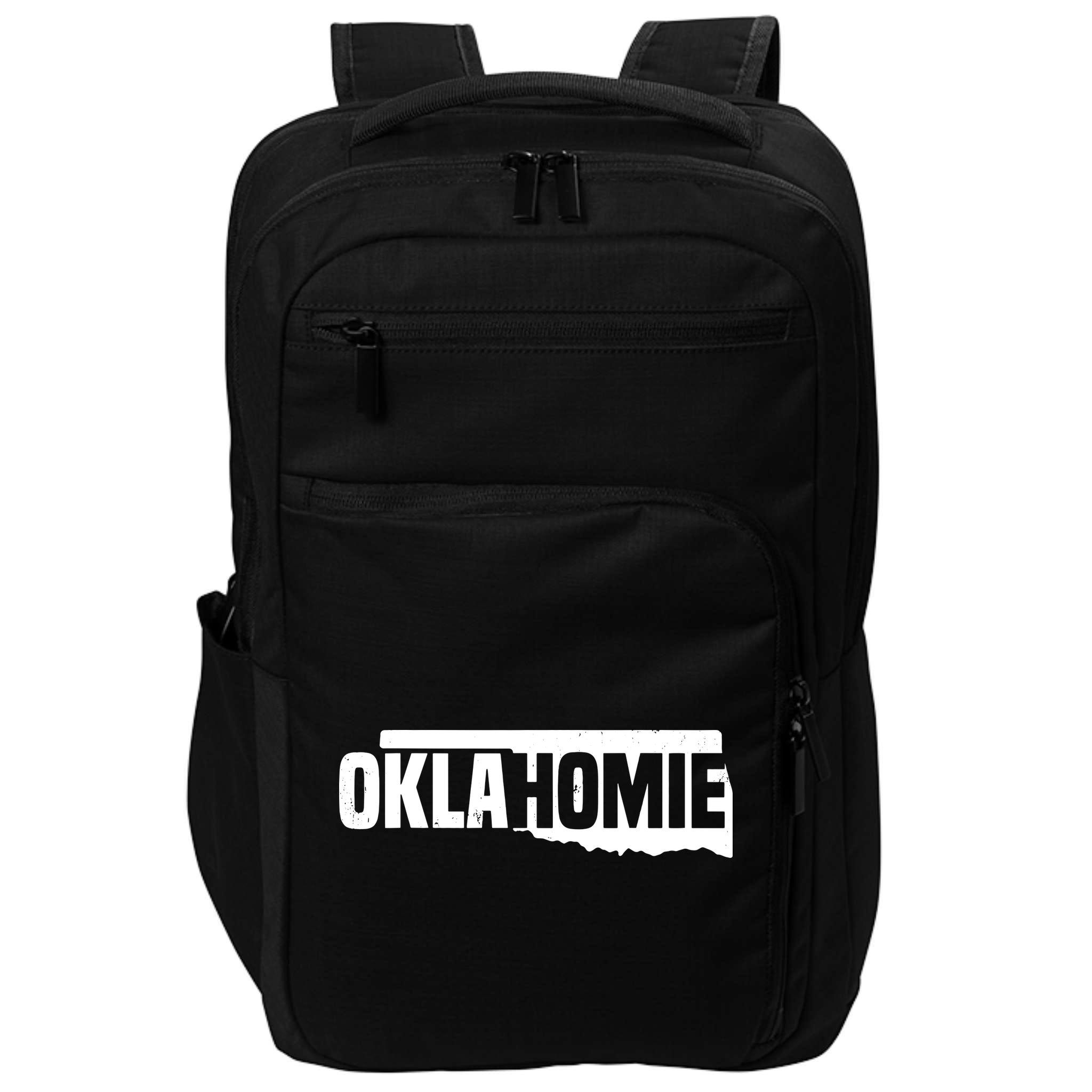 Oklahomie Funny Humor Oklahoma Pride Vintage Retro Impact Tech Backpack