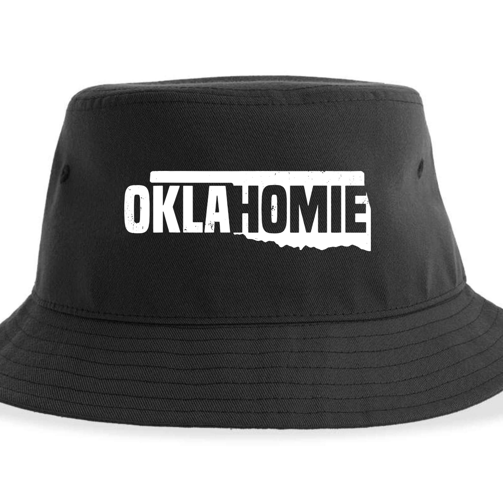 Oklahomie Funny Humor Oklahoma Pride Vintage Retro Sustainable Bucket Hat